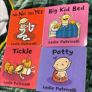 Four Leslie Patricelli books No no yes yes potty tickle big kid bed